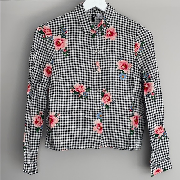 Women’s H&M Cropped Button Down Shirt - Picture 2 of 5